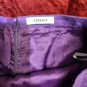 VINTAGE VERSACE HEMP LAVENDER SKIRT